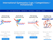 Tablet Screenshot of gymnasticscup.com